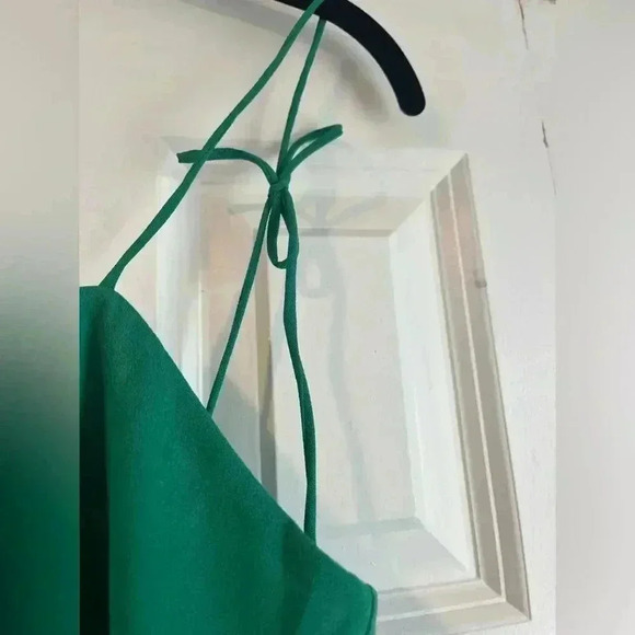 Elegant Green Spaghetti Strap Mini Dress Cocktail Party Sweetheart Neckline B26 - Picture 3 of 5